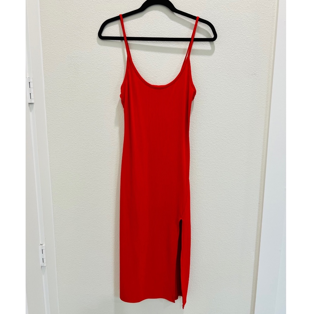 Sparkle & Fade Red Bodycon Midi Dress
